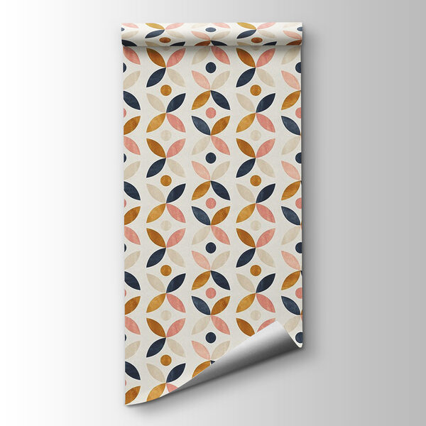 Pattern of colorful circles and dots