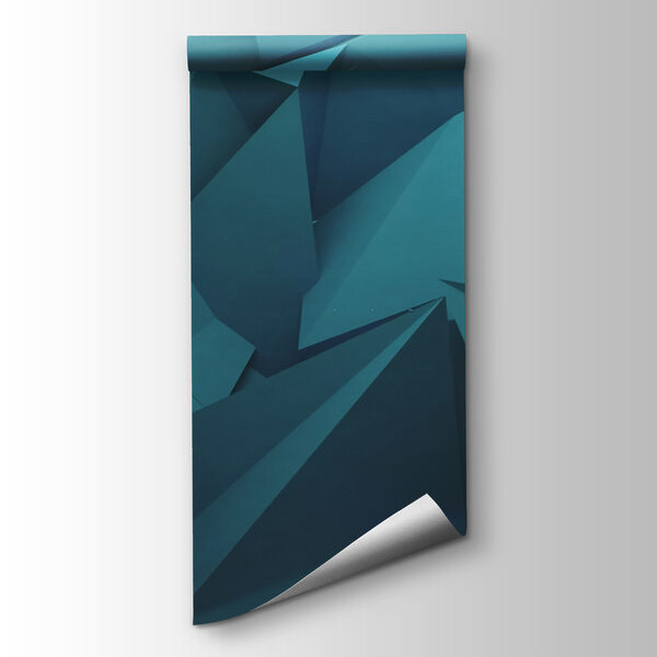 Blue polygonal shapes Blue polygonal shapes