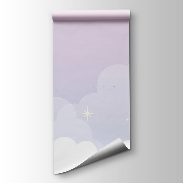 A moon and clouds in the sky A moon and clouds in the sky