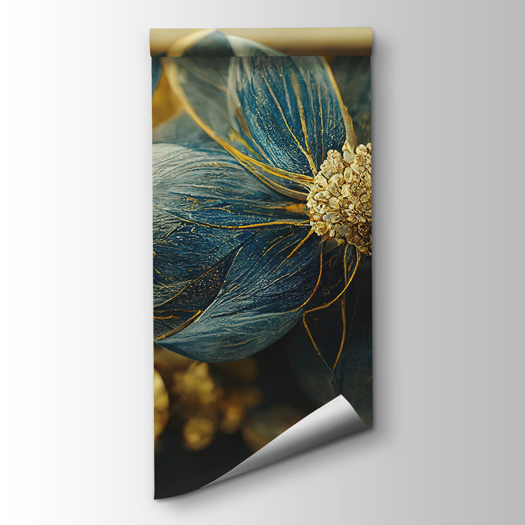 Elegant blue leaves and delicate blooms Elegant blue leaves and delicate blooms