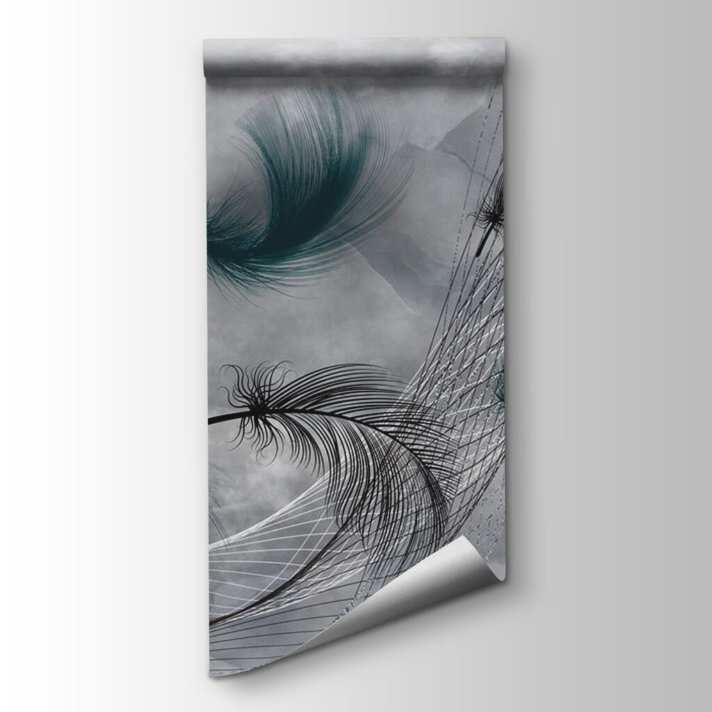 Elegant swirls of flowing feathers