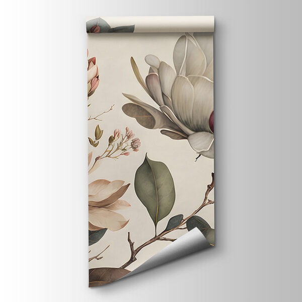 Elegant magnolia blooms in soft hues Elegant magnolia blooms in soft hues