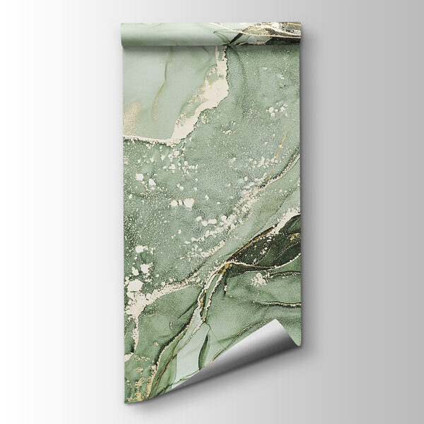 A close up of a painting