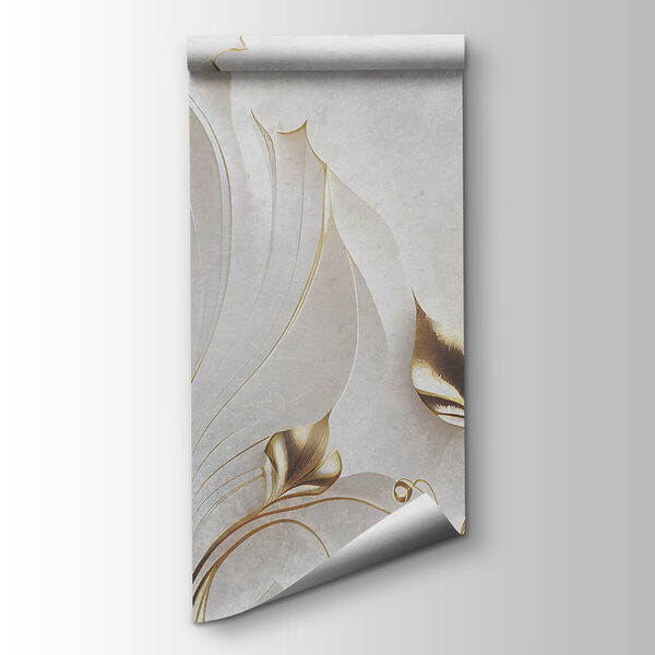 Elegant leaves on a textured background