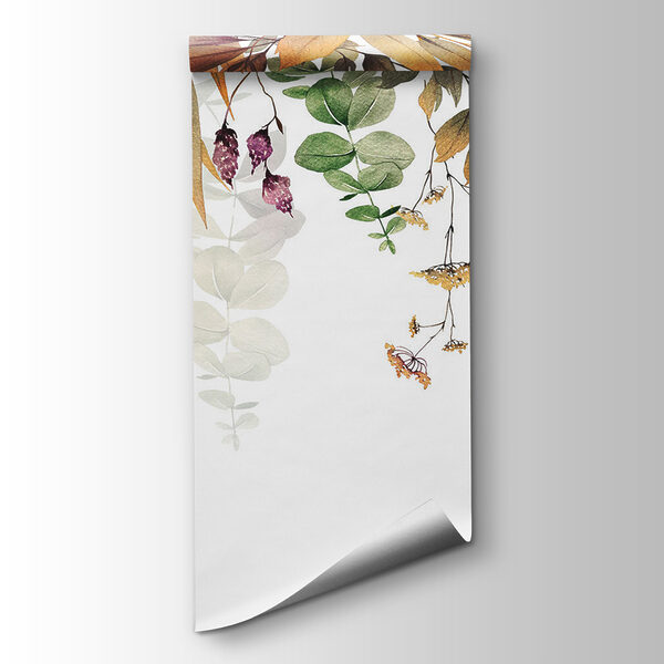 Botanical elegance on a white background Botanical elegance on a white background