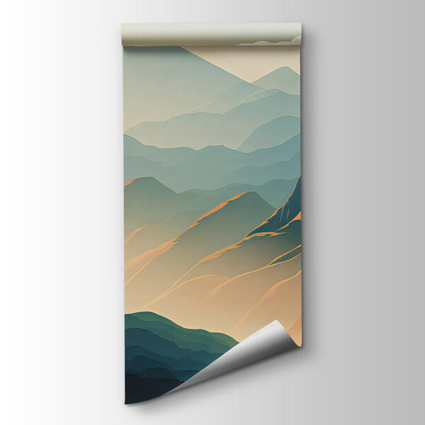 Landscape of mountains and trees Landscape of mountains and trees