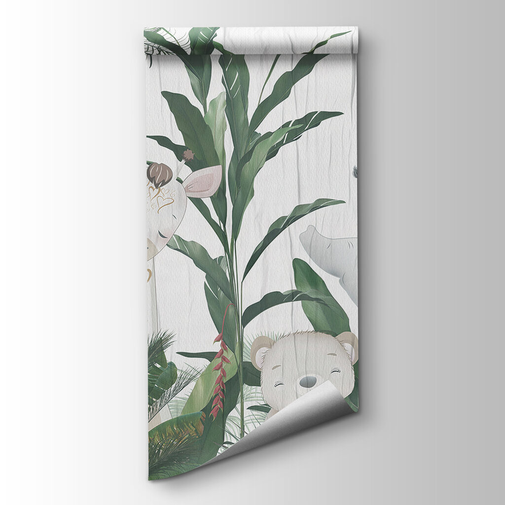 Group of animals in a forest Group of animals in a forest