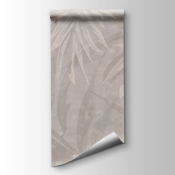 White and gray floral pattern