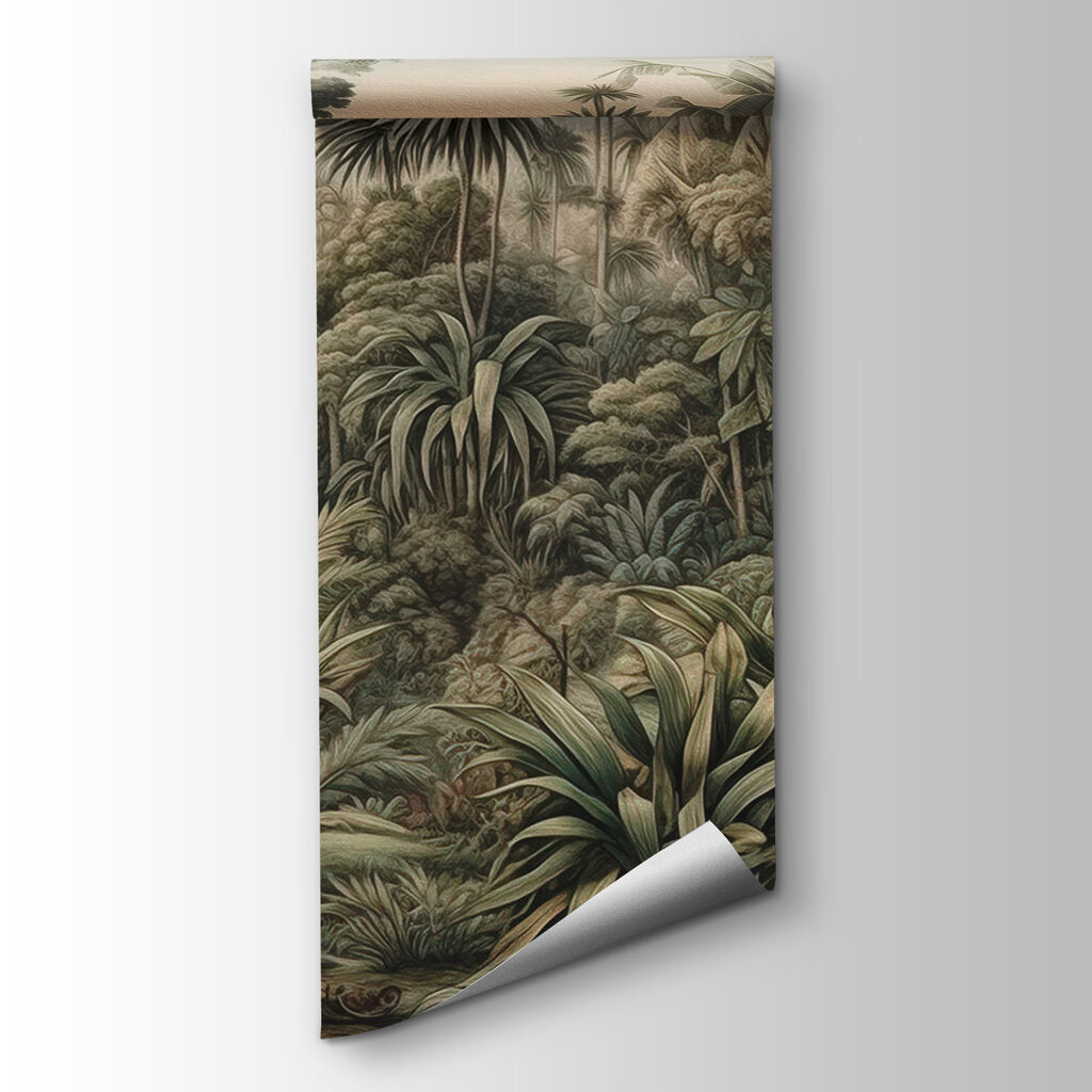 Painting of a forest Painting of a forest