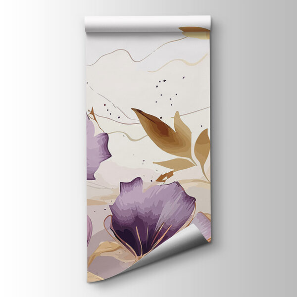 Painting of purple flowers Painting of purple flowers