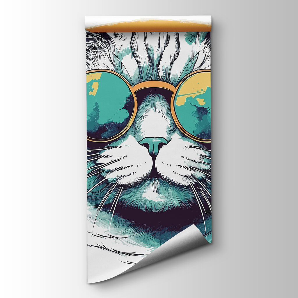 A cat wearing sunglasses A cat wearing sunglasses