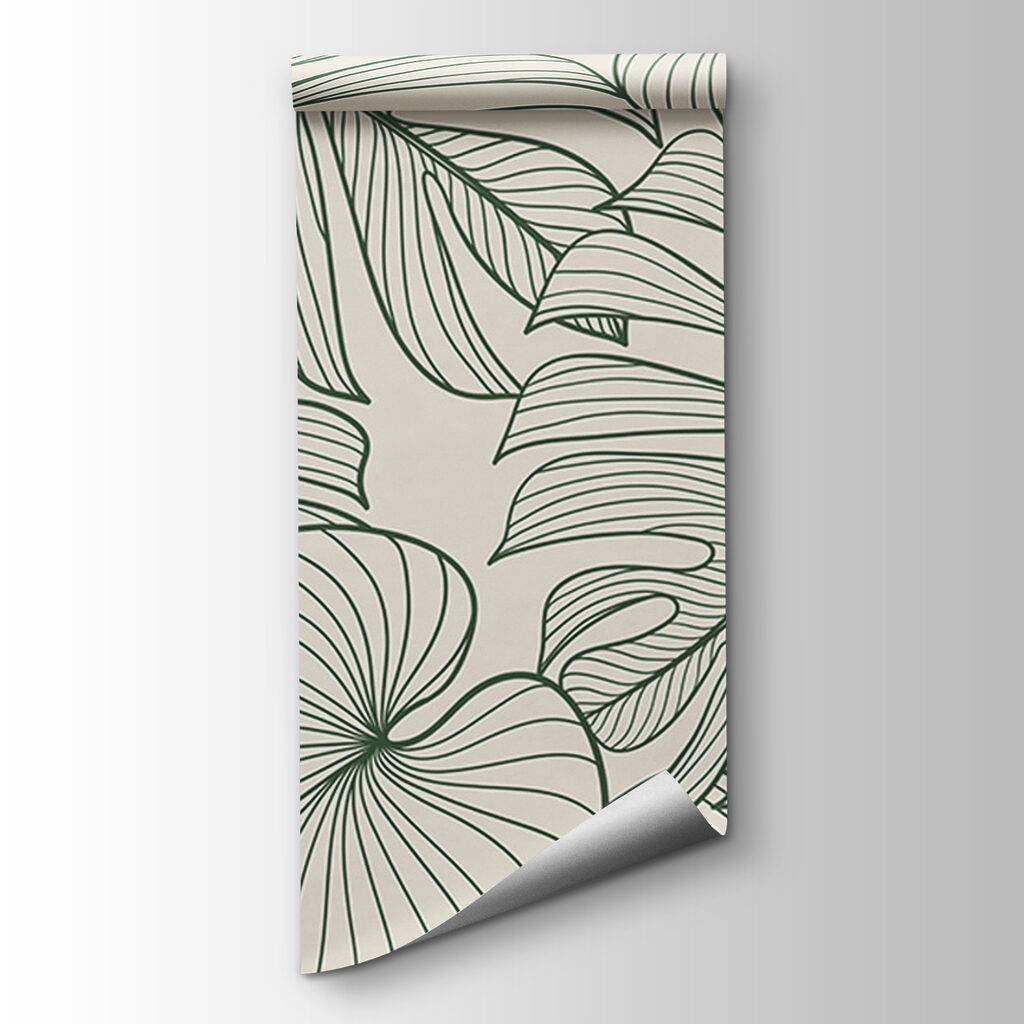 Elegant green foliage pattern design