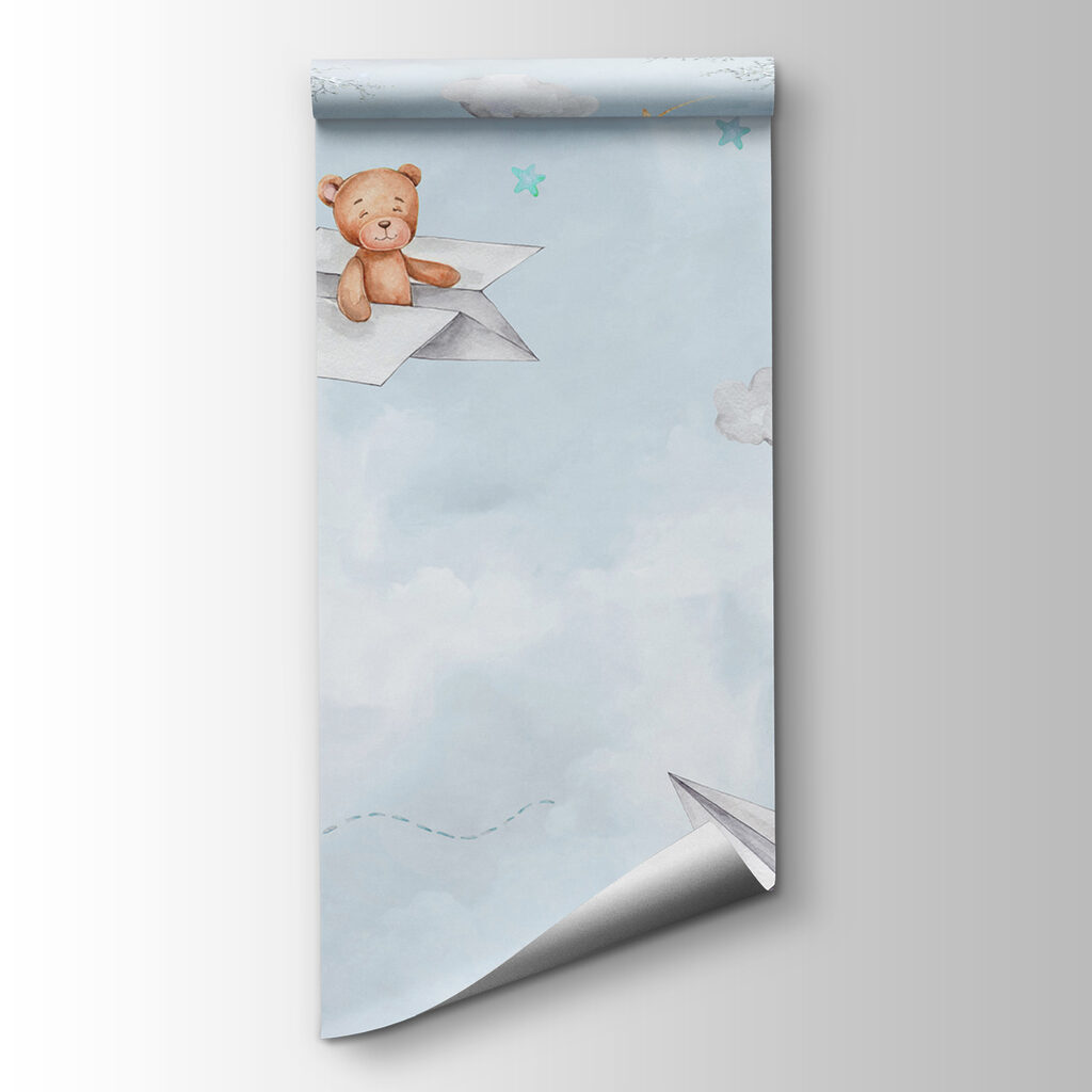 A paper planes and teddy bears A paper planes and teddy bears