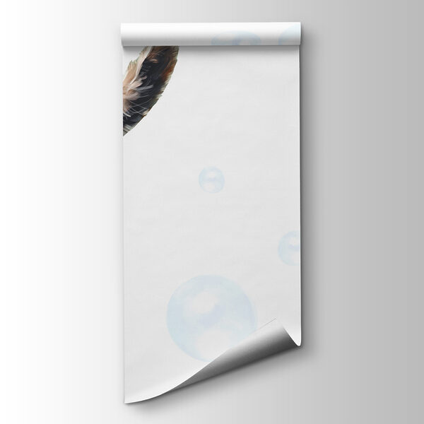 A llama blowing bubbles