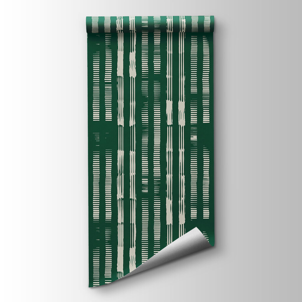 A green and white striped pattern