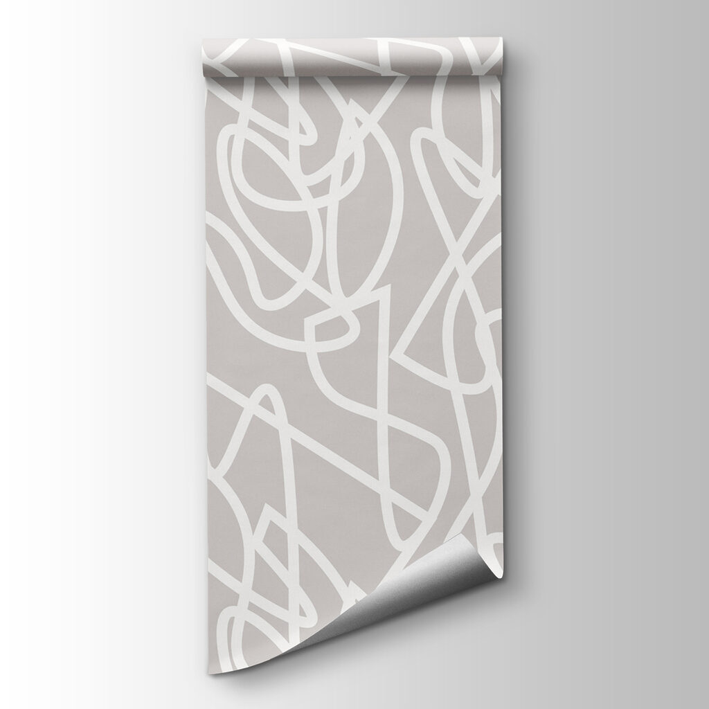 White lines on a gray background