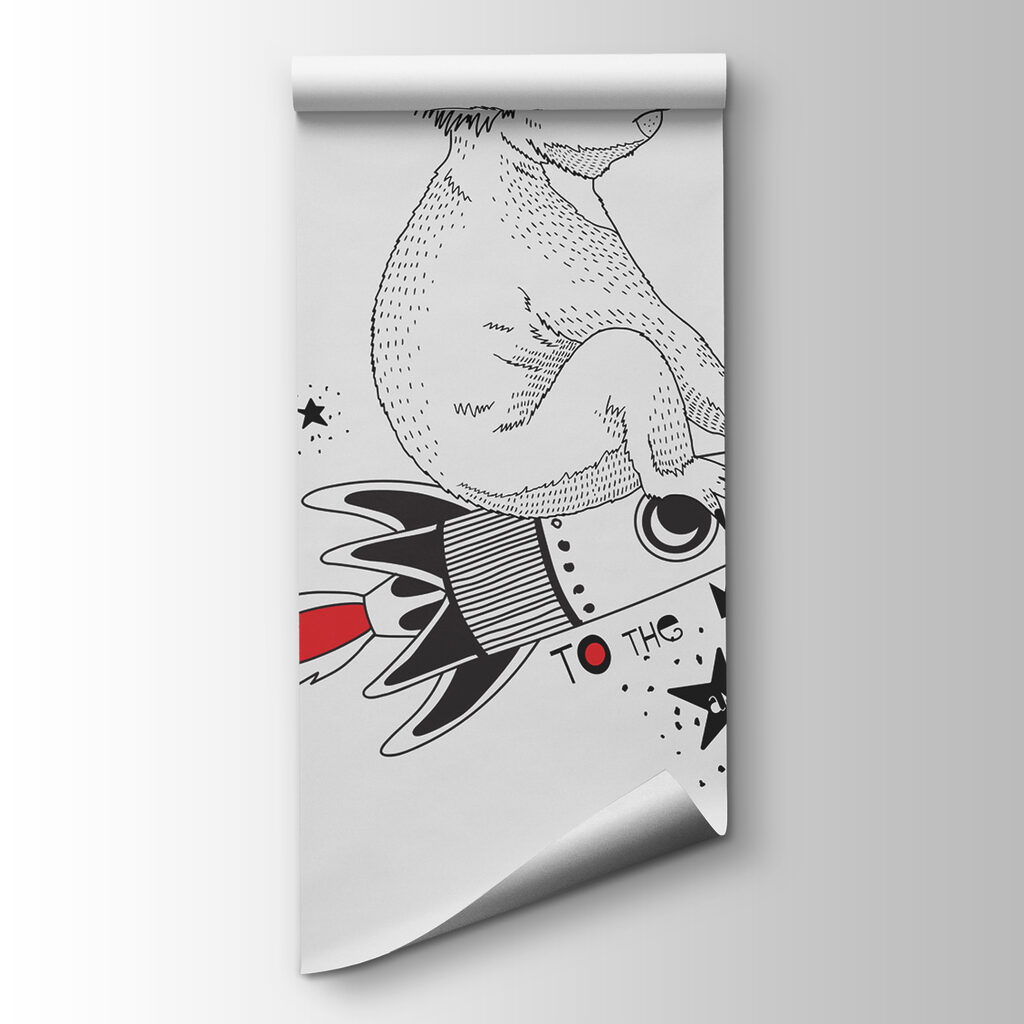 A koala on a rocket A koala on a rocket