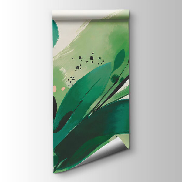 A painting of leaves and branches A painting of leaves and branches