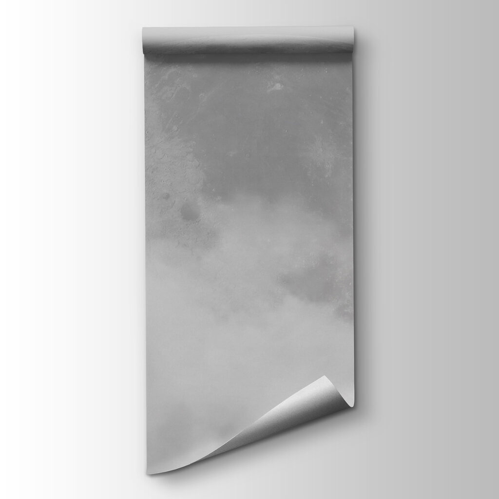 A moon in the clouds