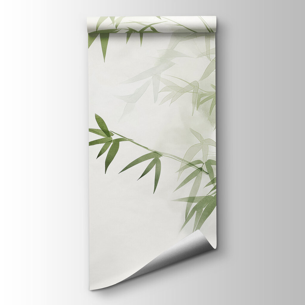 A bamboo leaves on a branch