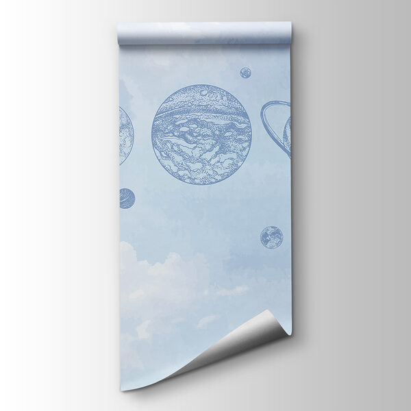 A line of planets in the sky