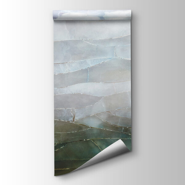 A glass with a pattern of clouds A glass with a pattern of clouds