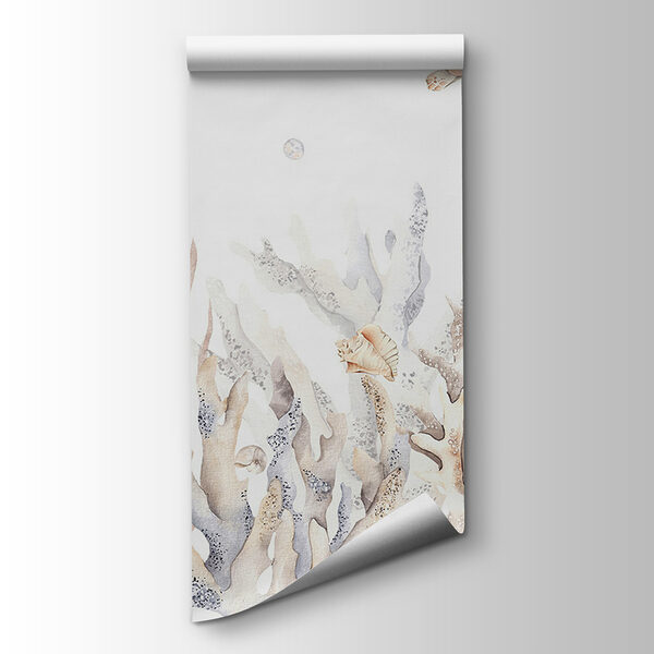 A seaweed and seaweeds on a white background A seaweed and seaweeds on a white background