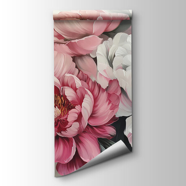 Group of flowers with leaves Group of flowers with leaves