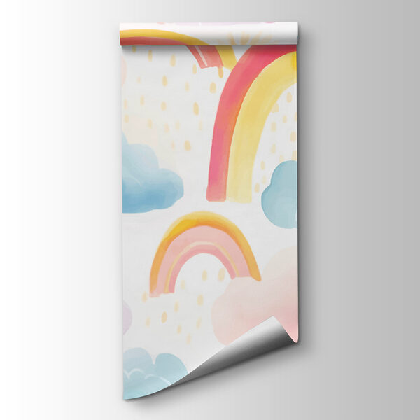 Pattern of rainbows and clouds Pattern of rainbows and clouds