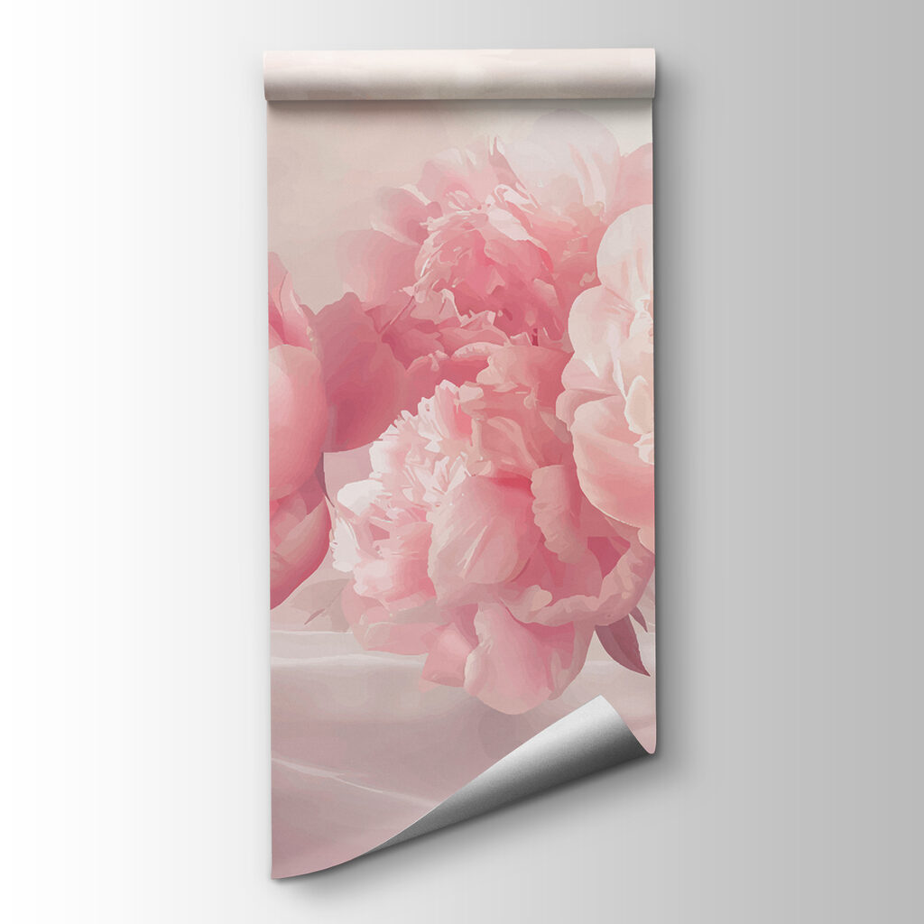 A group of pink flowers