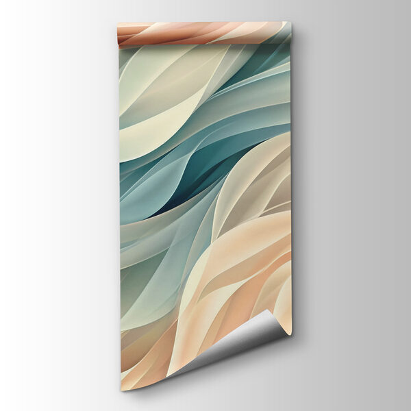 Colorful waves in a pattern