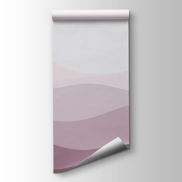 Purple and white wavy lines