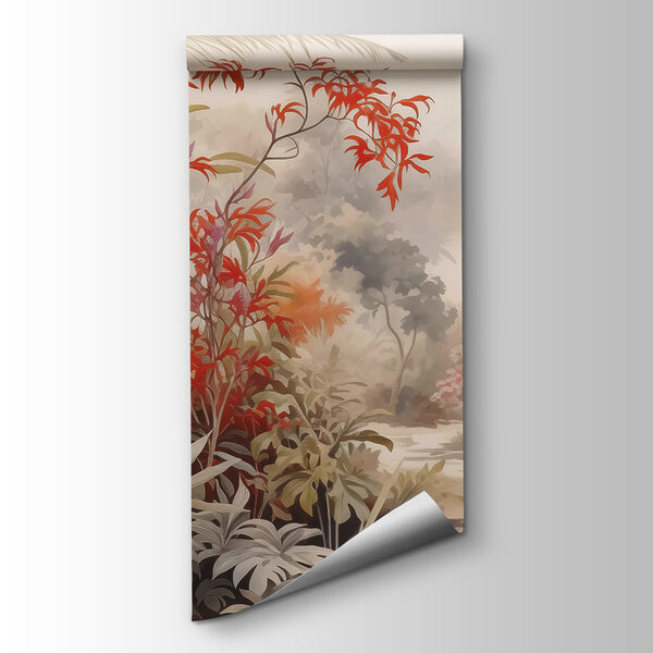 Painting of a river and trees