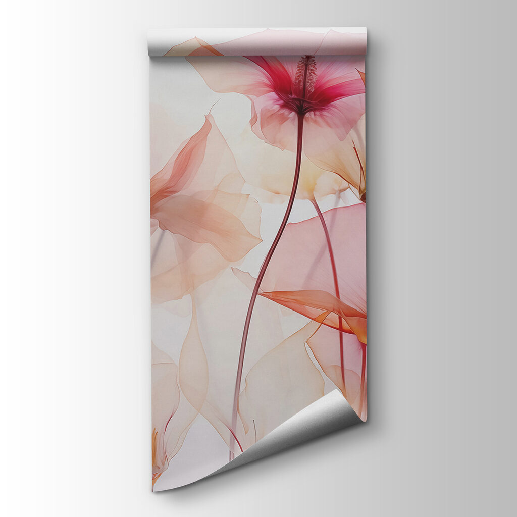 Group of flowers with transparent petals