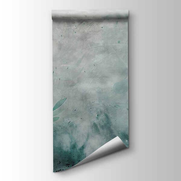 Wall with green leaves