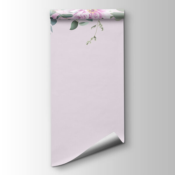 Group of flowers and leaves