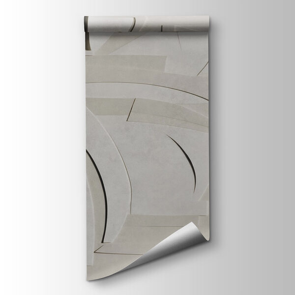 White paper cut out of various shapes