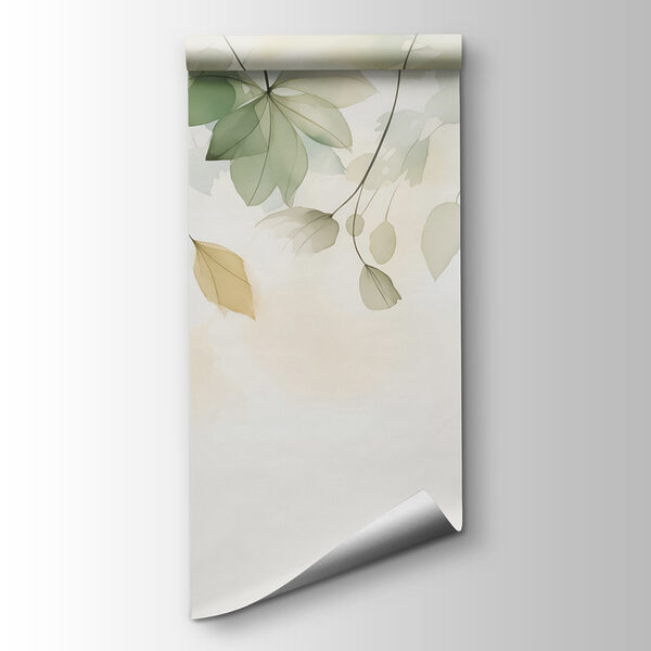 Delicate leaves in soft hues