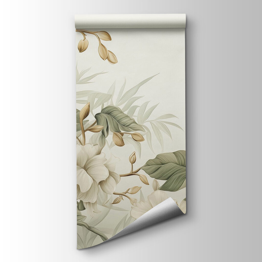 Bird on a branch with flowers Bird on a branch with flowers