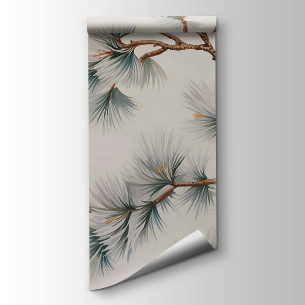 Delicate pine branches on display