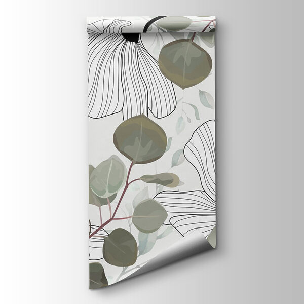 Floral pattern with leaves