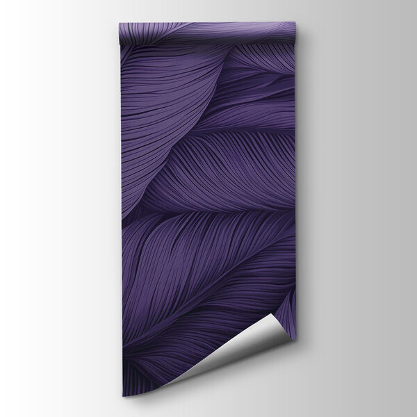 Lush leaves in deep purple hues