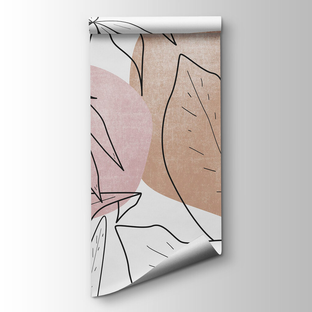 Drawing of leaves and plants