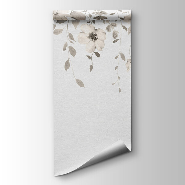 Soft botanical design on white backdrop