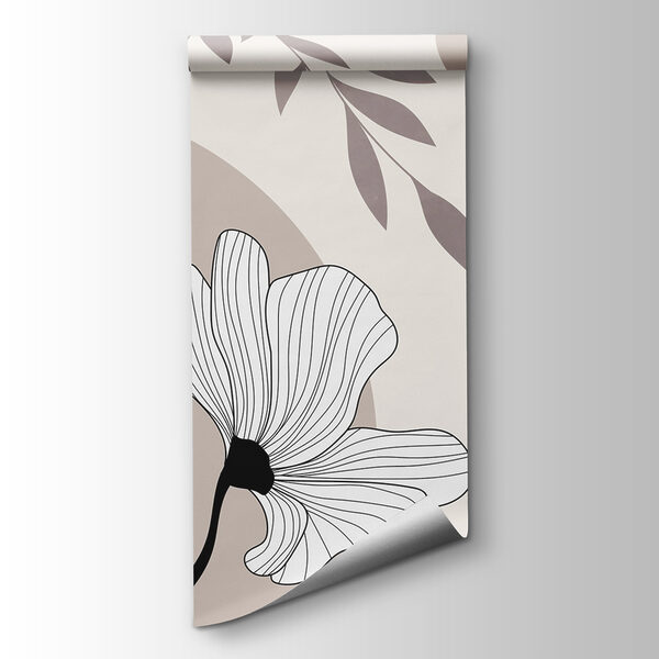 Delicate floral line design artwork Delicate floral line design artwork