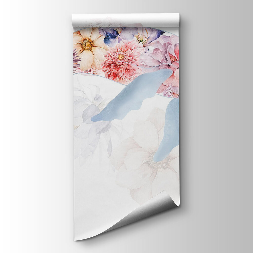 Dolphin with flowers on it