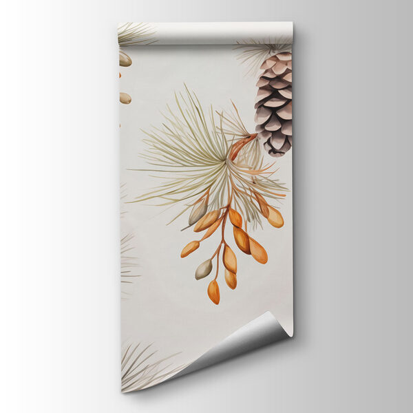 Pattern of pine cones and needles Pattern of pine cones and needles