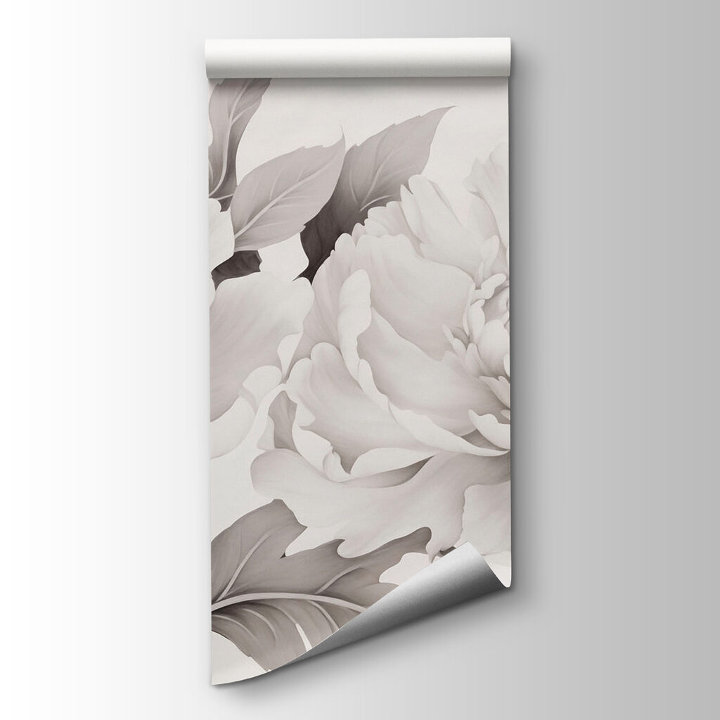 Floral beauty in monochrome elegance