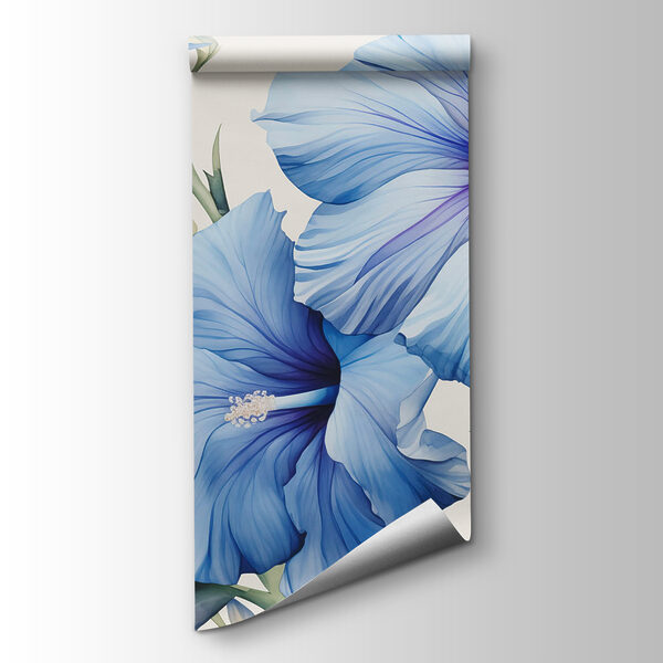 Beautiful blue flowers in bloom