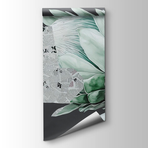 Artichoke with newspaper on it Artichoke with newspaper on it